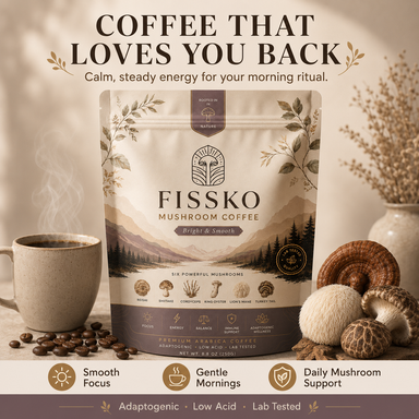 FISSKO Six Mushrooms. One Cup.
