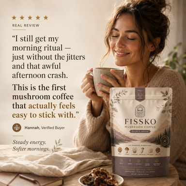 FISSKO Six Mushrooms. One Cup.