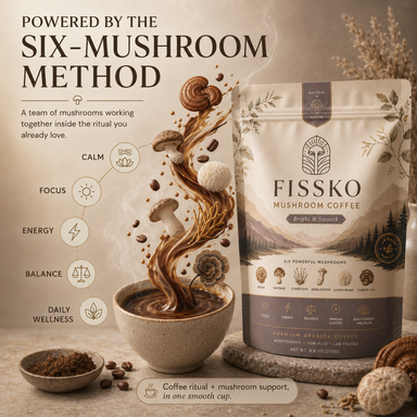 FISSKO Six Mushrooms. One Cup.