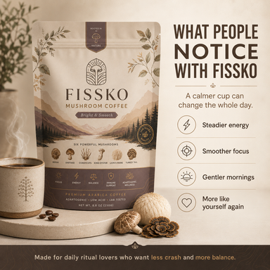 FISSKO Six Mushrooms. One Cup.