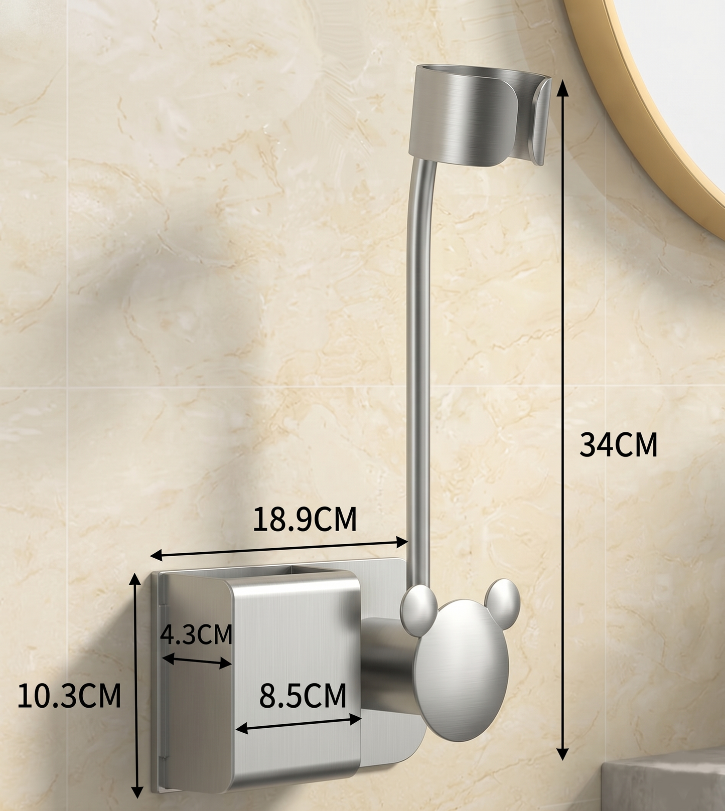 The Third Hand 360° Hands-Free Hair Dryer Holder.