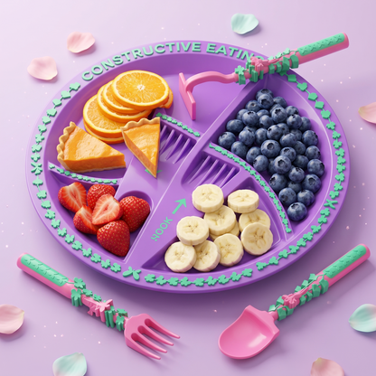 Turn Mealtime Battles Into Playful Adventures 🦖🚜🌸