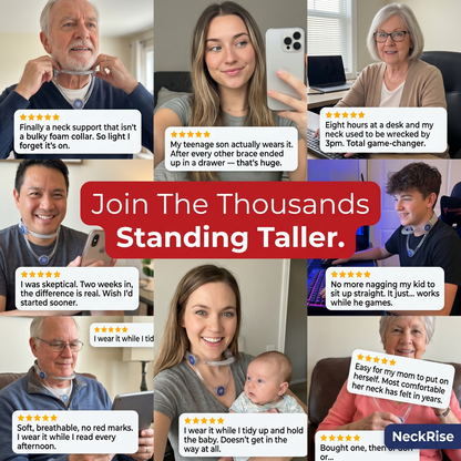 Stand Taller, Feel Lighter Without Lifting a Finger With NeckRise.