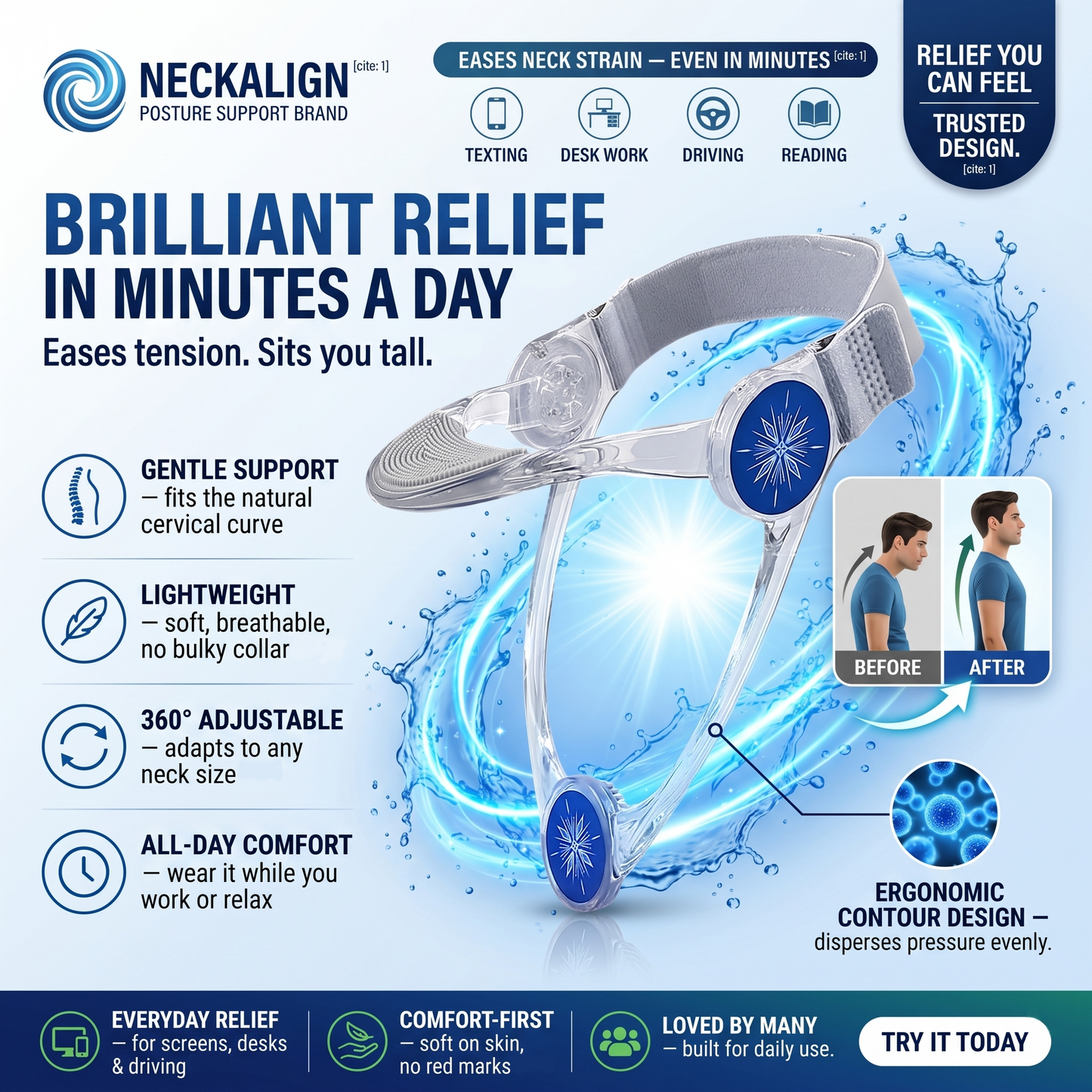 Stand Taller, Feel Lighter Without Lifting a Finger With NeckRise.